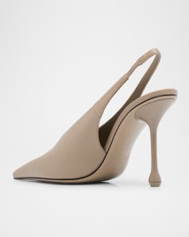 Isa Leather Slingback Pumps