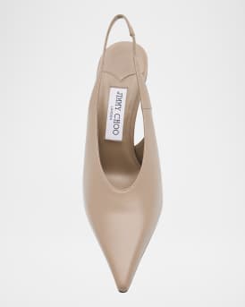 Isa Leather Slingback Pumps