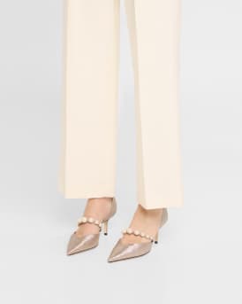 Aurelie Pointed Pearly Glitter Pumps