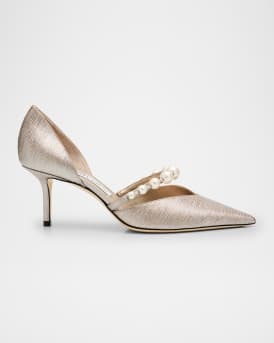 Aurelie Pointed Pearly Glitter Pumps
