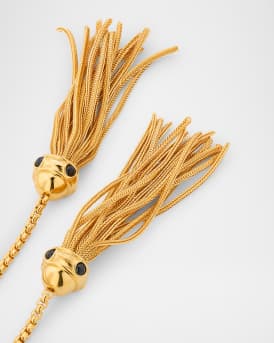 Crystal Tassel Lariat Necklace