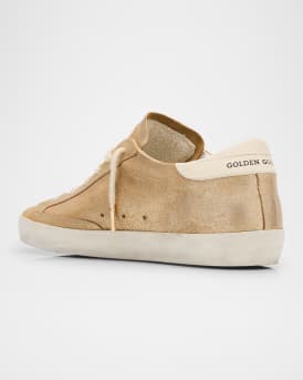 Superstar Glitter Suede Low-Top Sneakers