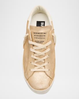 Superstar Glitter Suede Low-Top Sneakers