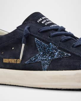 Superstar Glitter Suede Low-Top Sneakers