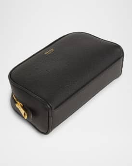 Small Travel Cosmetic Case in Grain Leather
