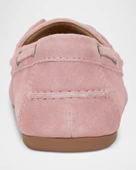 Suede Moccasin Boat Loafers