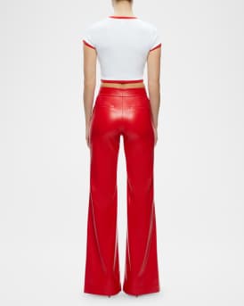 Dylan High-Rise Vegan Leather Pants