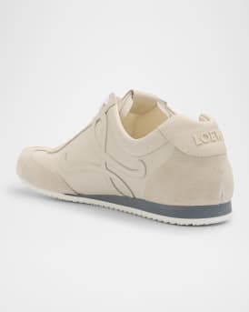 Men's Ballet Runner 2.0 Leather and Suede Low-Top Sneakers
