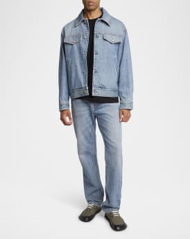 Men's Bay Canvas and Leather Low-Top Sneakers