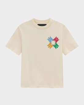 Kid's MA Quad Scribble Logo T-Shirt, Size 4-12