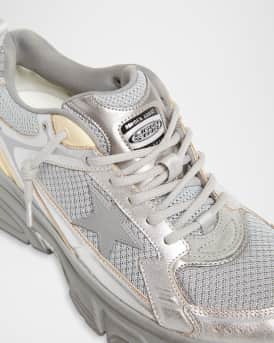 Men's Lightstar Mesh and Leather Runner Sneakers