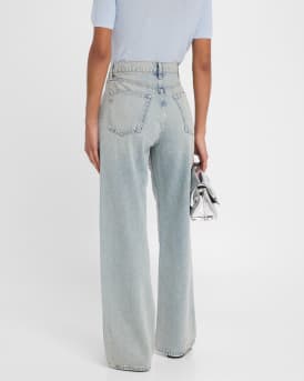 Shea High-Rise Relaxed Straight Embellished Jeans