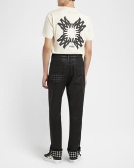 Men's Waxed MA Quad Straight-Leg Jeans