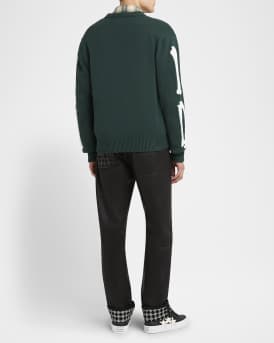 Men's Bone Applique Cardigan