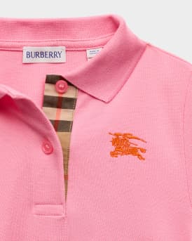 Girl's Astrid Cotton Pique Polo Dress, Size 3-14