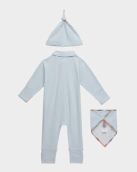 Boy's Hamilton Footie, Bib, and Hat Gift Set, Size 1M-12M
