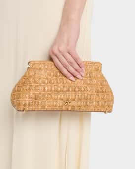 Lillia Mini Woven Clutch Bag