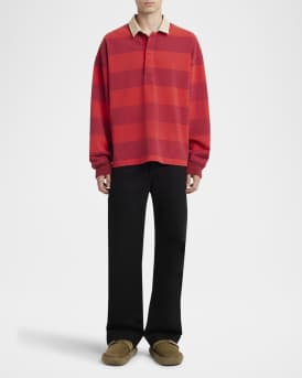 Men's Oversized Rugby Polo Shirt