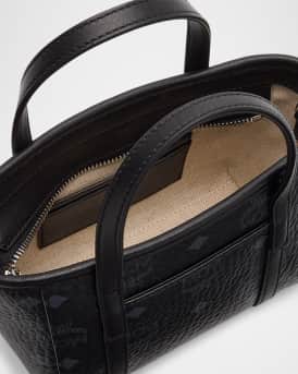 Toni Visetos Leather Shopper Shoulder Bag