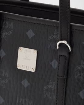 Toni Visetos Leather Shopper Shoulder Bag