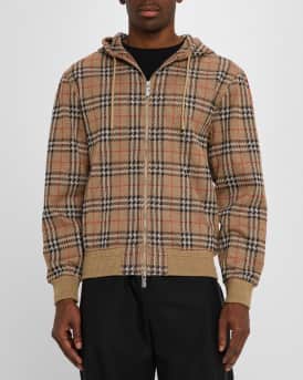Men's Check Full-Zip Hoodie