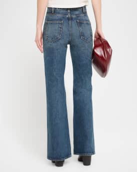 Roe Mid-Rise Flare Jeans
