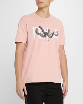 Men's Liam Snake Logo-Print T-Shirt