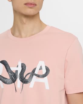 Men's Liam Snake Logo-Print T-Shirt