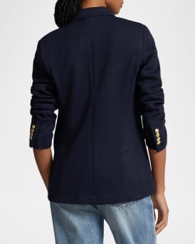 Knit Double-Breasted Blazer