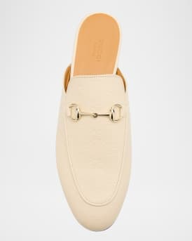 Princetown Monogram Horsebit Leather Mules