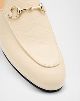 Princetown Monogram Horsebit Leather Mules