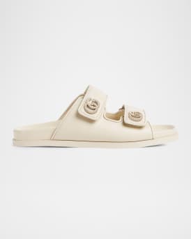 Marmont Embellished GG Double Strap Slide Sandals