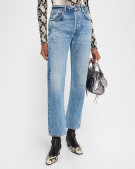 Blaine High-Rise Straight Ankle Jeans