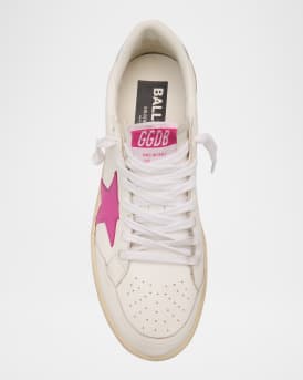 Ballstar Mixed Leather Low-Top Sneakers