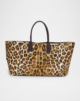 Leopard Calf Hair Tote Bag