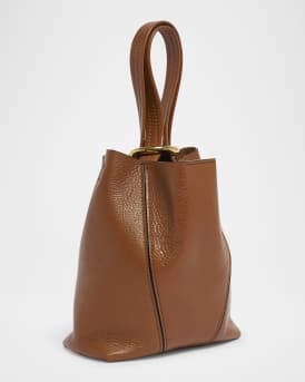 Spin Mini Tote Bag in Grained Calfskin 