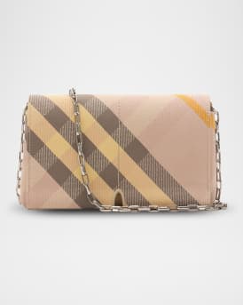 Snip Mini Check Jacquard Shoulder Bag