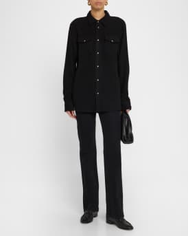 2-Pocket Cashmere Sunstone-Snap Shirt