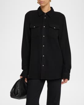 2-Pocket Cashmere Sunstone-Snap Shirt