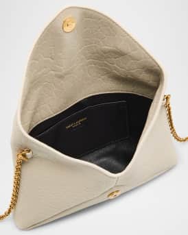 Cassandre Small YSL Pouch on Chain in Calfskin 