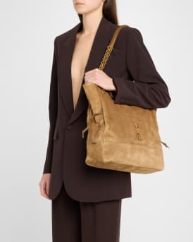 Jamie 4.3 Medium Drawstring Suede Shoulder Bag