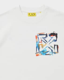 Boy's Watercolor Logo Short-Sleeve T-Shirt, Size 4-12