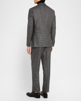 Men's Wool Check Suit