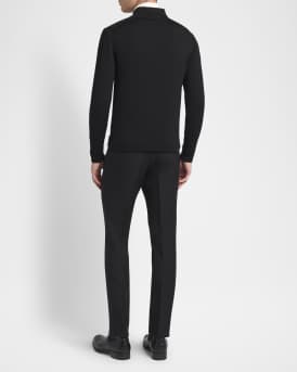 Men's Leather and Wool Overshirt