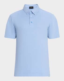 Brioni Men's Jersey Pique Polo Shirt | Neiman Marcus