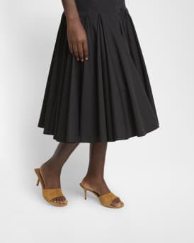 Les Mules Cubisto Leather Slide Sandals