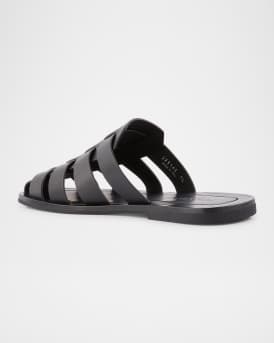Men's Leather Fisherman Slide Sandals