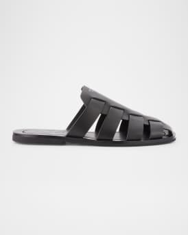 Men's Leather Fisherman Slide Sandals