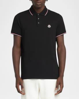 Men's Striped-Trim Polo Shirt