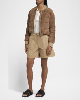 Pollet Suede Bomber Jacket